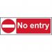 No Entry - Sav (300 X 100 Mm) 425377
