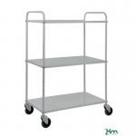 Kongamek sustainable eco-friendly steel shelf trolley, 3 shelves 425497