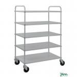 Kongamek sustainable eco-friendly steel shelf trolley, 5 shelves 425498