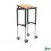A picture of a Kongamek Warehouse Trolley would show a sleek and modern design with an adjustable height feature. The trolley would measure 600mm in length and have a beech finish, making it a stylish addition to any warehouse. The trolley is perfect for transporting a wide range of items and its mobile design adds convenience to any workspace.
