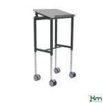 Kongamek height adjustable mobile table trolley, 600mm length, grey finish 425500