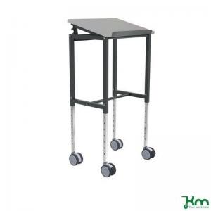 Kongamek height adjustable mobile table trolley, 600mm length, grey