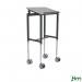 Kongamek height adjustable mobile table trolley, 600mm length, grey finish 425500