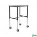 Kongamek height adjustable mobile table trolley, 800mm length, grey finish 425502