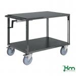 Kongamek height adjustable steel shelf trolley 425511