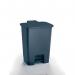 Coloured pedal bins, 30L grey 425743