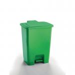 Coloured pedal bins, 30L green 425744