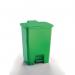 Coloured pedal bins, 30L green 425744