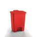 Coloured pedal bins, 30L red 425745