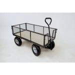 Industrial turntable platform trucks with mesh or plywood bases, & drop-in plywood deck 425915