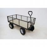 Industrial turntable platform trucks with mesh or plywood bases, & drop-in plywood deck 425916