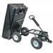 Tipping turntable platform truck with plastic liner - capacity 300kg 426013