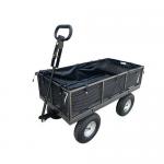 Mesh turntable platform truck with plastic liner and tool tray 426014