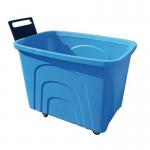 Robust rim nesting container trucks with handle - blue 426037