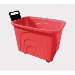 Robust rim nesting container trucks with handle - red 426038