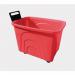 Robust rim nesting container trucks with handle - red 426038