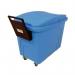 Robust rim nesting container trucks with handle and lid - blue 426042