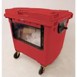 4 Wheeled bin with clear drop down front 426074