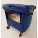 4 Wheeled bin with clear drop down front 426076