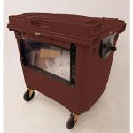 4 Wheeled bin with clear drop down front 426081