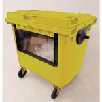 4 Wheeled bin with clear drop down front 426085