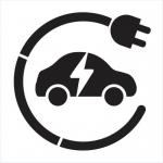 Ev Charging Point Symbolstencil - (850 X 850 Mm) 426211