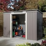 Metal garden shed store with pent roof 426278