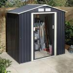 Metal garden shed store with apex roof 426281