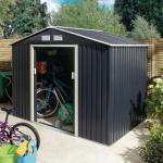 Metal garden shed store with apex roof 426283