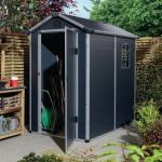 Plastic garden storage shed with single door 426291