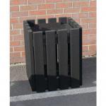 Premium recycled plastic litter bin - with galvanised liner 426338