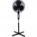 16 Inch black oscillating pedestal fan with remote and timer 426371