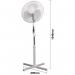 16 Inch oscillating pedestal fan with remote and timer 426372