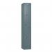 Steel Locker - Flat Top, Slate Grey Body and Door 2 Doors - Hasp & Staple Lock - H 1800 X W 300 X D 300 426447
