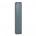 Steel Locker - Flat Top, Slate Grey Body & Door 3 Doors - Hasp & Staple Lock - H 1800 X W 300 X D 380 426455