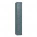 Steel Locker - Flat Top, Slate Grey Body and Door 5 Doors - Cam Lock - H 1800 X W 300 X D 380 426466