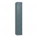 Steel Locker - Flat Top, Slate Grey Body and Door 6 Doors - Cam Lock - H 1800 X W 300 X D 300 426470