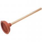 Sink Plunger, 135 mm Dia 22 mm Dia. Beech Handle 426476