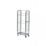 Order picking and display trolley with adjustable shelves 426488