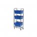 Order picking and display trolley with adjustable shelves 426488