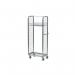 Order picking and display trolley with adjustable shelves 426489