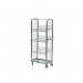 Order picking and display trolley with adjustable shelves 426489