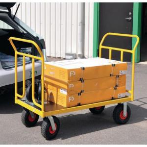 Kongamek large capacity platform trucks - double ended, pneumatic