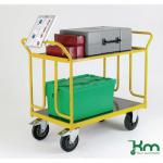 Kongamek heavy duty laminated wood shelf trolleys 426538