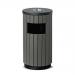 Wood effect outdoor litter bin with ashtray top 426551