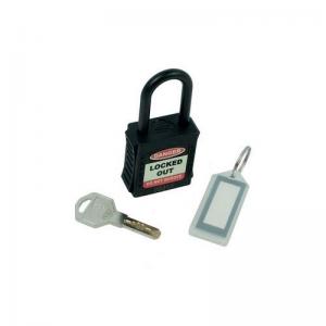 Dielectric Black Safety Lockout Padlock Non Conductive 426601