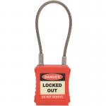 Safety Padlock with Wire Shackle 426660