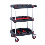 Lightweight plastic tool tray trolley 426714