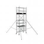 Speedy + 3 T - Folding Aluminium Access Tower 3.6 m Platform & Toe Board and Stabilisers 426756