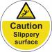 Caution Slipperly Surface- R 9 Floor Graphic (400 mm Dia.) 426816